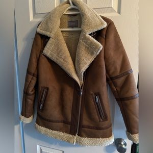 Beautiful New Without Tags Sherpa Lined Jacket